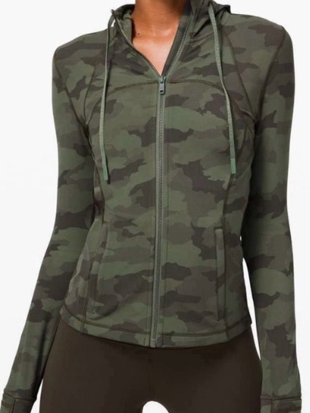Lululemon green hooded define jacket